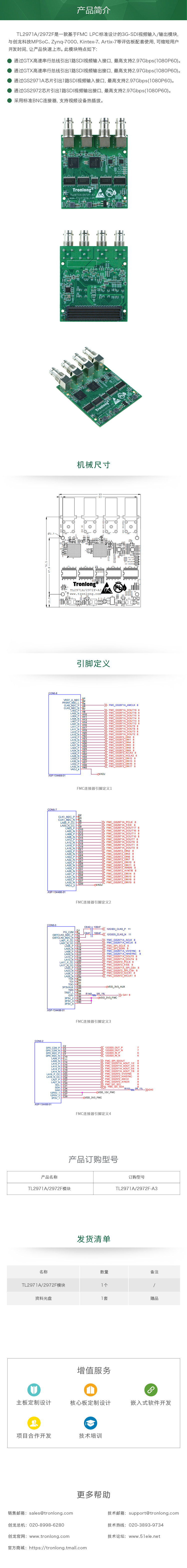 3G-SDI視頻輸入|3G-SDI視頻輸出|FMC LPC|GTX|SDI